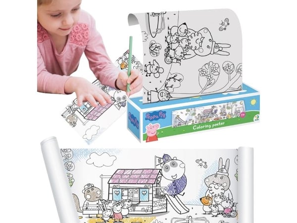Dodo Värityskirja rullalla Peppa Pig Luova värityskirja piirtämiseen