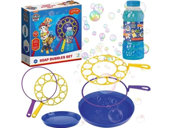 Dodo Mega Soap Bubbles - Peacock/Psi Patrol Big Wands Nestesäiliö 450 ml:aan