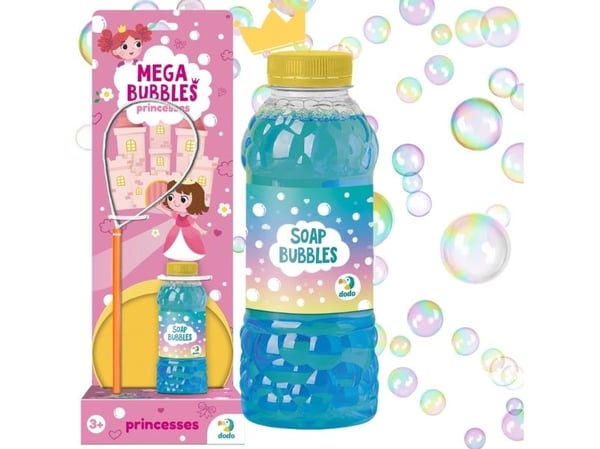 Dodo Mega sett for såpebobler prinsesser store bobler 450 ml Dodo Mega sett for såpebobler prinsesser store bobler 450 ml