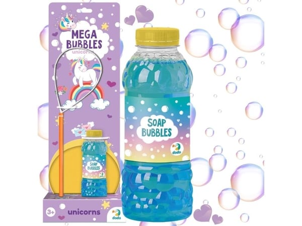 Dodo Mega set för att göra såpbubblor Enhörning stora bubblor 450 ml