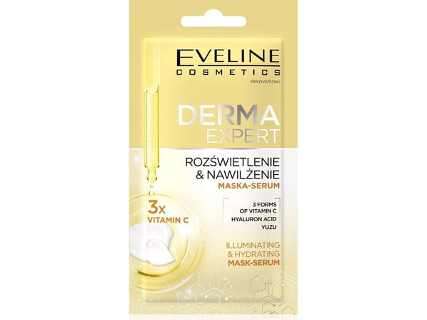 Eveline Derma Expert maske – serum for glød og fukt 8 ml