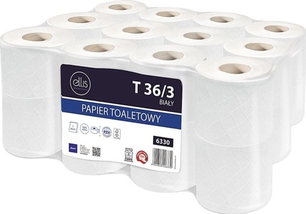 Ellis toalettpapper 36 m 3-lagers cellulosa vitt (24)