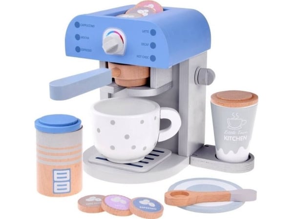 Jokomisiada blå tre-ESPRESSO-maskin til kaffe med kopp