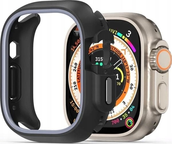 Dux Ducis BAMO-etui til Apple Watch Ultra / Ultra 2 49 mm sort-grå