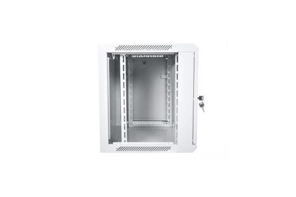 DIGITUS Professional DN-W19 09U/450/MD - Skap - veggmonterbar - grå, RAL 7035 - 9U - 19"
