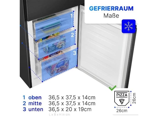 Kjøleskap Bomann KG 7353 ix-Look sort