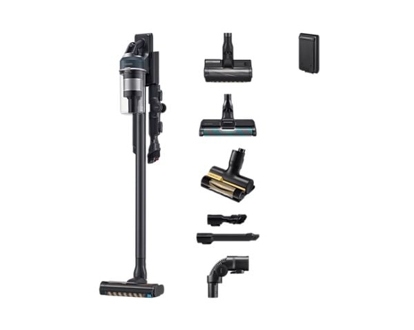 Samsung VS20C8524TB, 2-in-1-varsi-imuri, Pussiton, musta, Sininen, Suorakulmainen, Kuiva, Allergiasuodatin, UltraFine