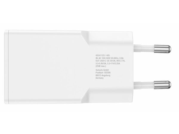 4smarts 541123 Laturi mobiililaitteille Älypuhelin - Tabletti Valkoinen AC pikalataus Sisätiloissa (541123)