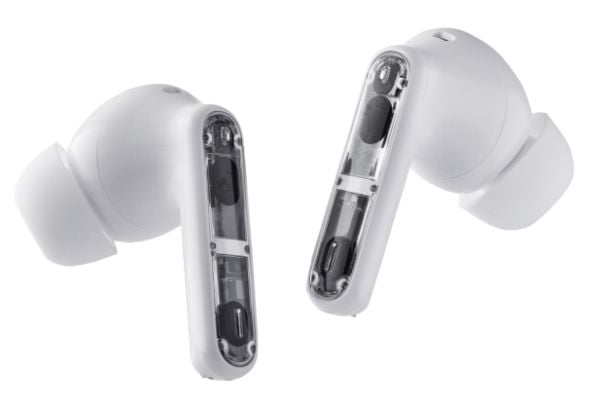 Intenso T310AE - True wireless-hodetelefoner med mikrofon - i øret - Bluetooth - aktiv støydemping - hvit