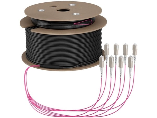 EFB Elektronik O8321S180OM4, 180 m, U-DQ(ZN) BH, OM4, 8x SC, 8x SC