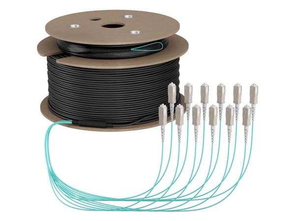 EFB Elektronik O8341S180OM3, 180 m, U-DQ(ZN) BH, OM3, 12x SC, 12x SC