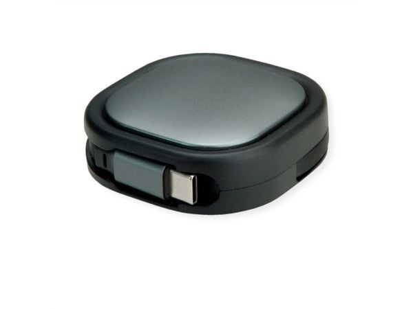 ROLINE 11.02.8420, 1,2 m, USB C, USB C, USB 2.0, Svart, Grå