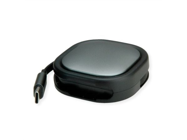 ROLINE 11.02.8420, 1,2 m, USB C, USB C, USB 2.0, Svart, Grå