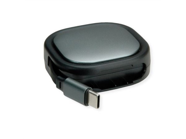 ROLINE 11.02.8420, 1,2 m, USB C, USB C, USB 2.0, Svart, Grå