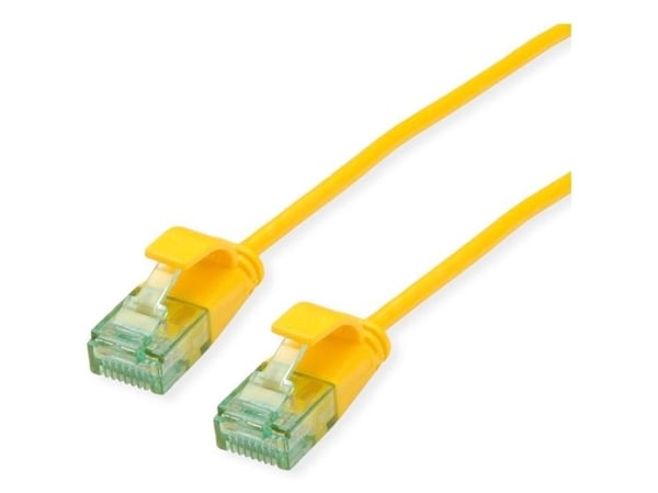 ROLINE 21.45.3420-100, 0,15 m, Cat6a, U/UTP (UTP), RJ-45, RJ-45, Gult