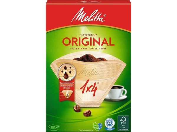 Melitta Kahvinsuodatin 1x4 - 80 kpl.