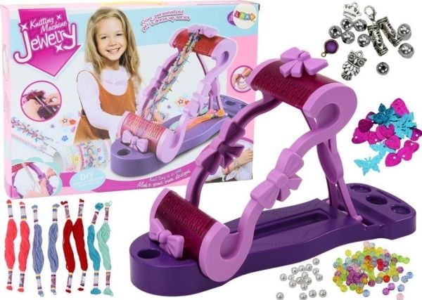 LeanToys kreativt maskinsett for smykkelaging Mulina perler