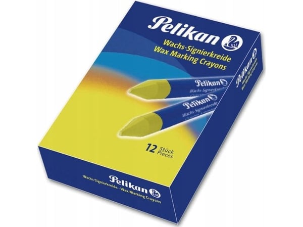 Pelikan 701045, 12 stk, Gul, Rund, 1,35 cm, Eske, 12 cm