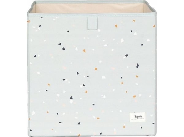 3 Sprouts säilytyslaatikko, Terrazzo/vihreä