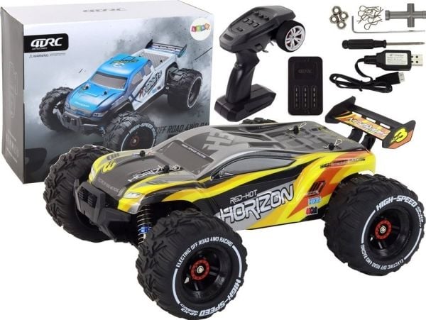 LeanToys maastoauto Rabbits RC 4-pyöräveto Keltainen 2.4G