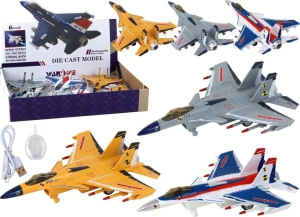 LeanToys Powered Fighter Mix Pair Special Effects Plane -erikoistehostekone LeanToys Powered Fighter Mix Pair Special Effects Plane -erikoistehostekone