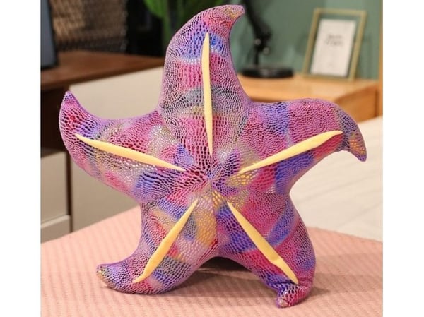LeanToys Pehmo meritähti maskotti violetti tyyny 45 cm