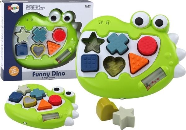 LeanToys sorterare dinosaur - sensorisk lek med melodier