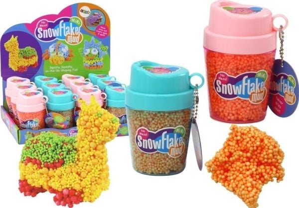 LeanToys Squishy Styroksipallot Massa kupissa Oranssi