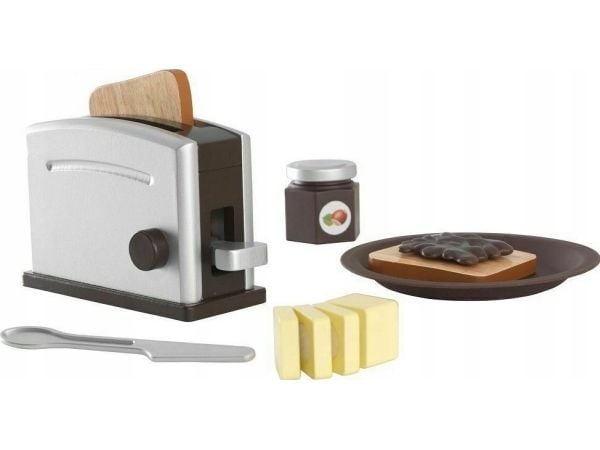 KidKraft Espresso Toaster Set, Jente, Sort, Sølv, 70 mm, 180 mm, 160 mm, 1 kg