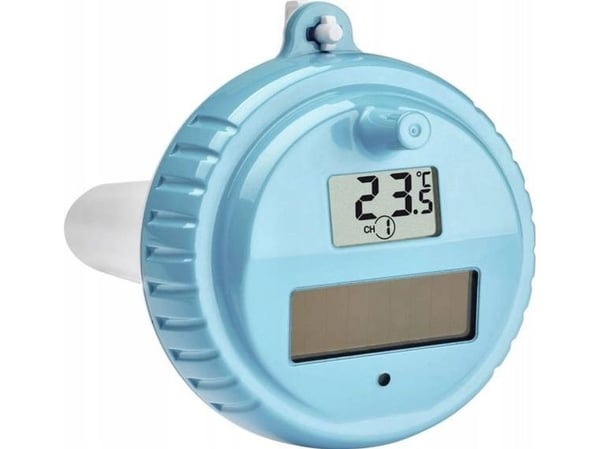 TFA-Dostmann 30.3216.20, Termometer, Turkis, Plast, Basseng på bakken, Innebygd basseng, Oppblåsbart basseng, Rund, Digitalt