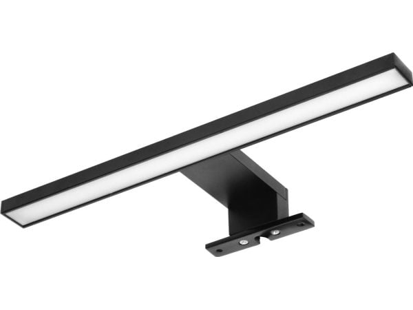 Taklampe Orno NORTES LED 5W til speil, 320 lm, 4000K, Ø 30 cm, svart, AD-OM-6104L4/B