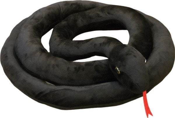 LeanToys plyschmaskot Pluszowa orm svart 110 cm