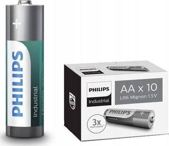 Philips industrial alkaline-batterier AA 10-pack - 2073832