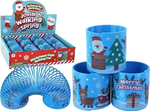 LeanToys blå fjær juletema avslapningsleketøy 6 cm