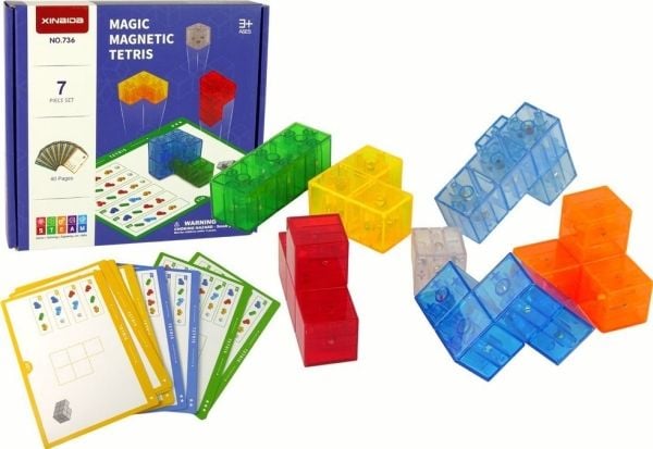 LeanToys Magic magnetisk kub med 7 delar