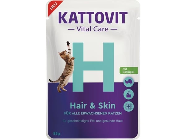 TRITON Kattovit Vital Care Hår & Hud 85g