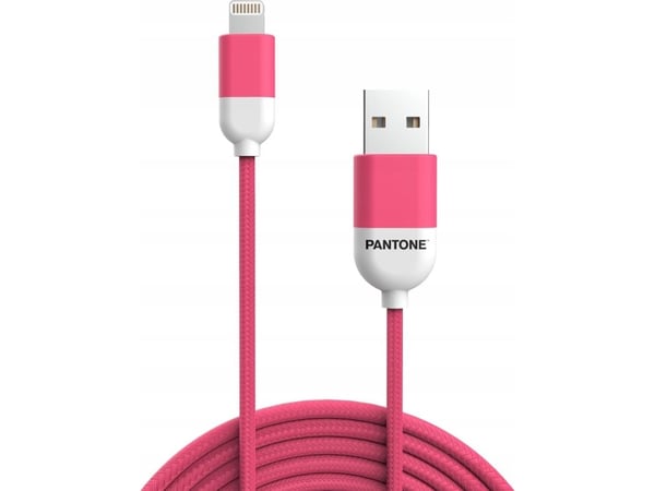 PANTONE MF in kabel USB - Lightning 1,5m 2,4A PT-LCS001-5 Teal 3242C