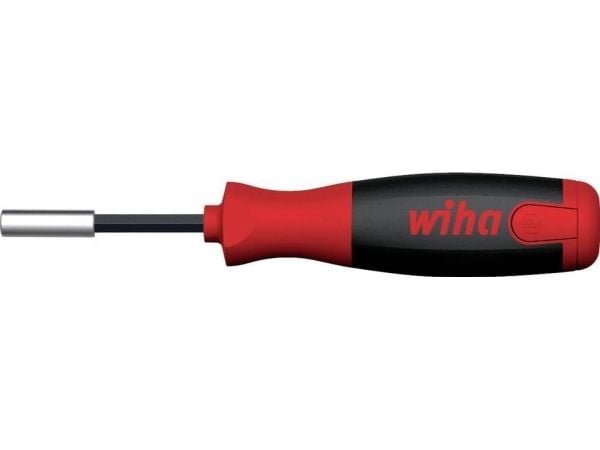 Wiha skrutrekker med bitsmagasin LiftUp 25, 1/4" sort/rød, 12 bits, magnetisk