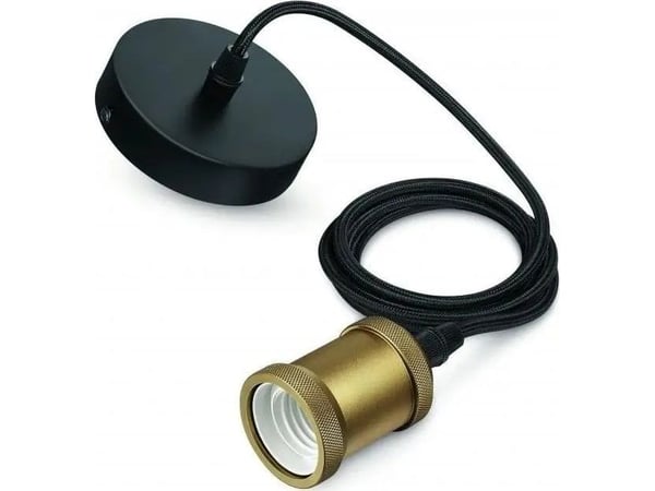 Philips Riipus Retro johto ja pistorasia E27, kultaa