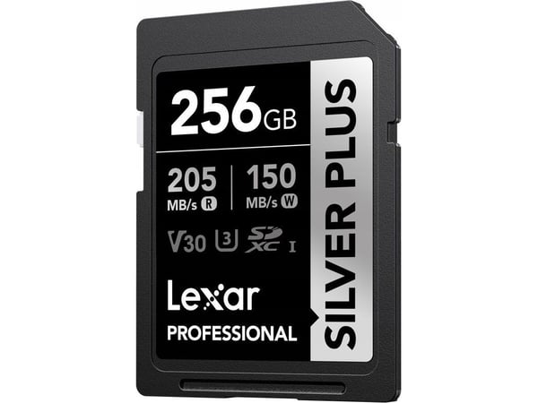 Kart Lexar Lexar SDXC Professional SILVER Plus UHS-I/U3/A2/4K R205/W150 (V30) 256 GB