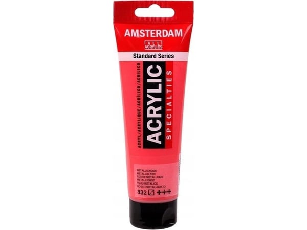 Amsterdam Standard Series akryl rør metallrød 832