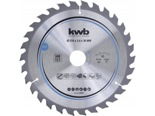 kwb 588257, Tungsten Carbide Tipped (TCT), 1 stykker