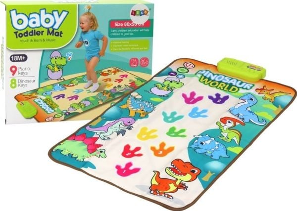 LeanToys Educational Dance Mat Interaktiivinen dinosaurukset valot äänet tanssimatto
