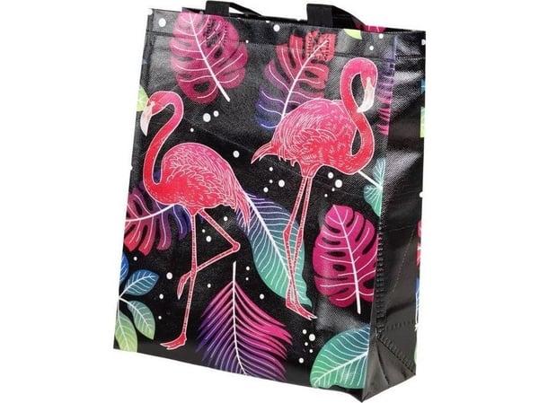 LeanToys Flamingos Gavepose Svart 30,5 cm x 24,5 cm x 10 cm