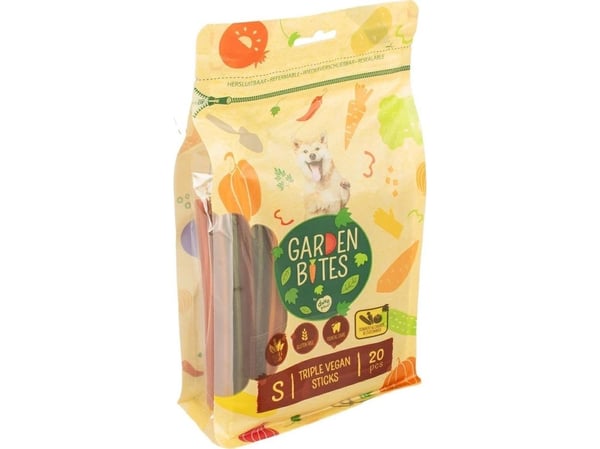 Duvo+ GARDEN BITES VEGAN TRIPLE STICKS "S" 13 cm 20 stk 3/36