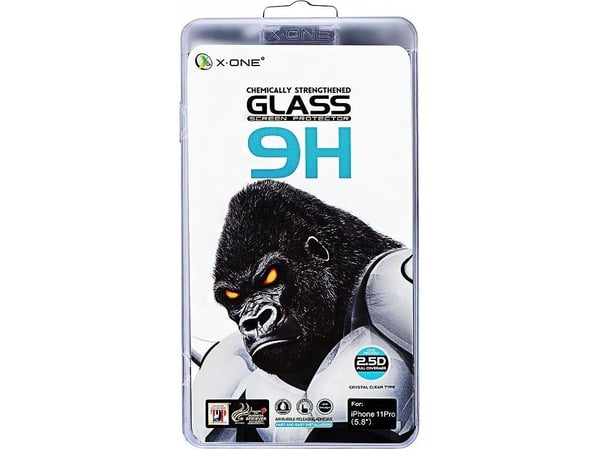 Partner Tele.com Herdet glass X-ONE Full Cover Extra Strong - for iPhone 11 (hellim) svart