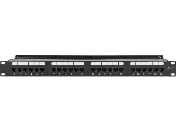 Intellinet 721035 patchpanel rack 19" 1U 24 porter RJ45 Cat6 UTP