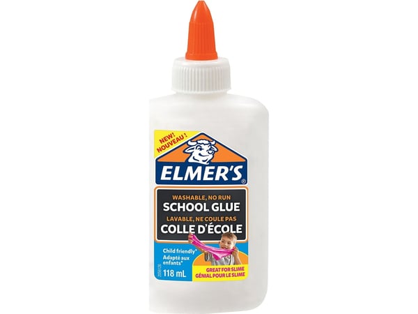 Skolelim Elmer's hvid 118 ml - vaskbart til slim