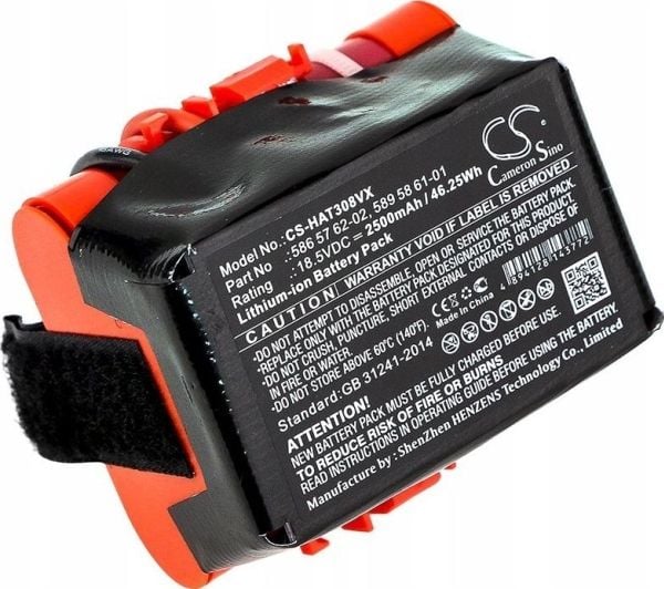 Cameron Sino Batteri Batteritype Gardena R70 R80 Husqvarna 586 57 62-02 589 58 61-01 / Cs-hat308vx