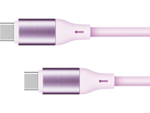 Kruger&Matz USB-kabel USB-C til USB-C 1 m rosa (KM1269-1P)
